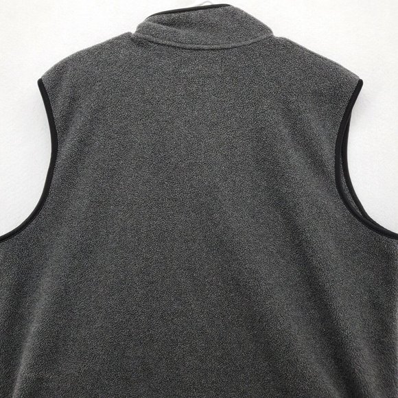 AMERICAN OUTPOST Vest Men's Full Zip Mock Neck Fleece Sleeveless Gray Large - Picture 9 of 10